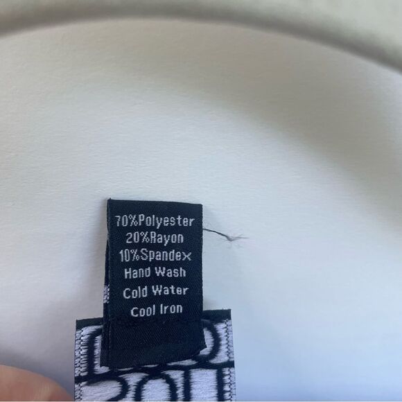 Clara sun woo Blue Abstract Floral Tunic Top 3/4 Sleeve - Picture 6 of 9